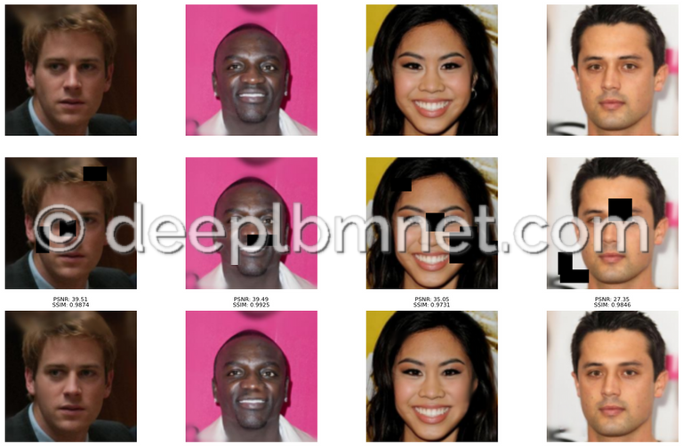 LBMNet is a new architecure for Image Inpainting base in the lattice Boltzmann Method